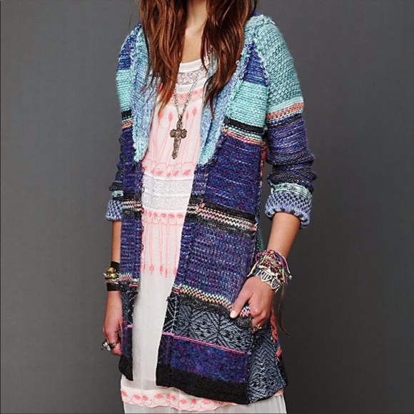 Free People Sweaters - Free people• Blue Rock Candy Kryptonite Cardigan
